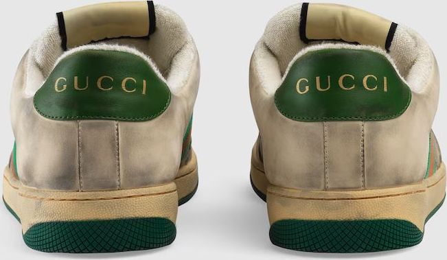 Gucci Screener GG Leather Trimmed Sneaker view 3